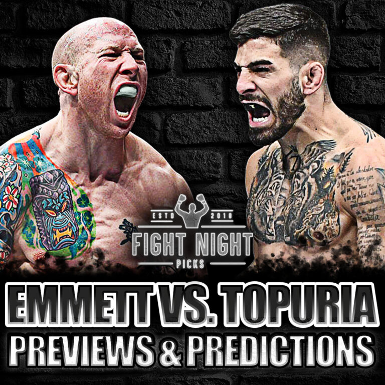 Ufc Jacksonville Emmett Vs Topuria Full Card Previews And Predictions Fight Night Picks
